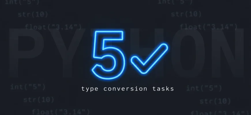 5 задач на преобразование типов (с решениями)