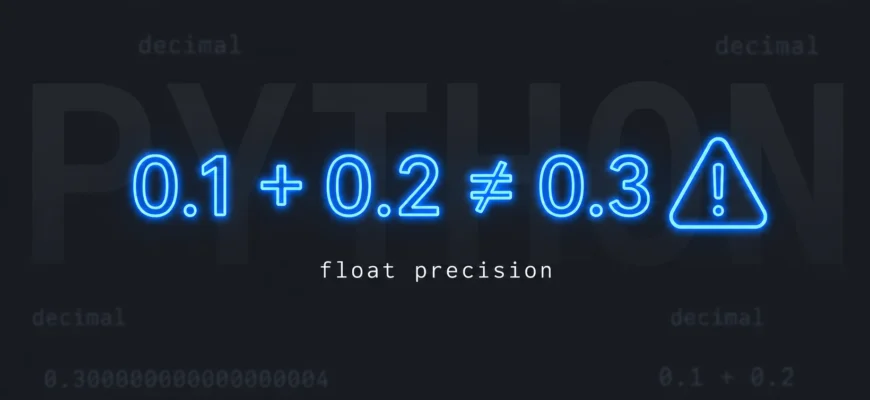 Почему 0.1 + 0.2 не равно 0.3? Проблема точности float