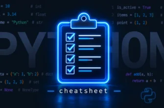 Шпаргалка по типам данных в Python (быстрый справочник)