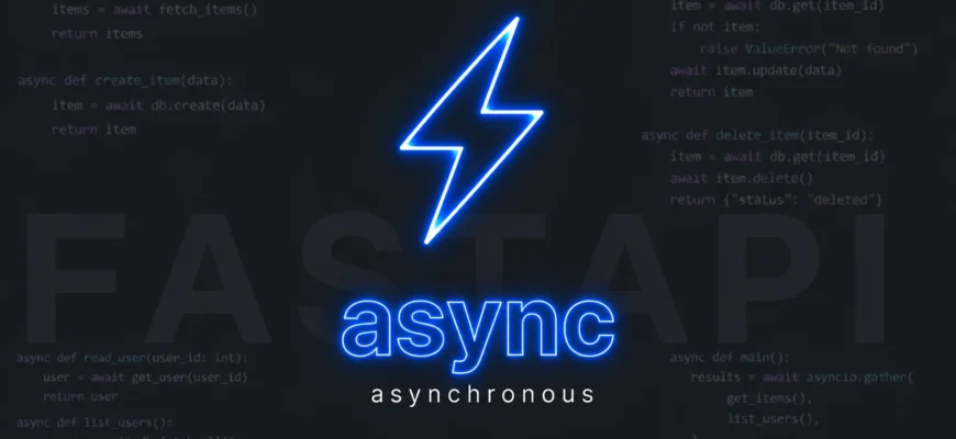 Асинхронность в FastAPI: async/await