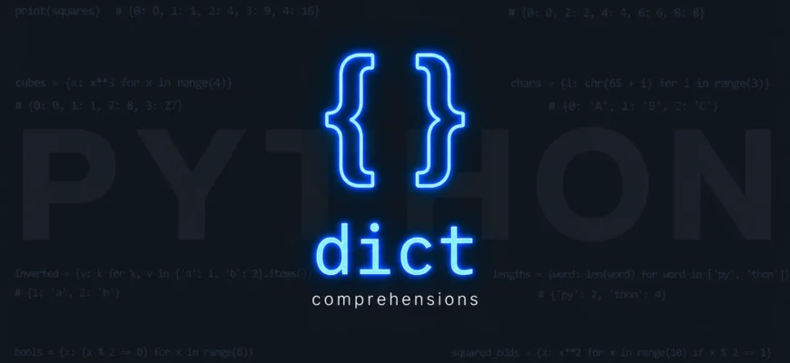 Генераторы словарей (dict comprehensions)