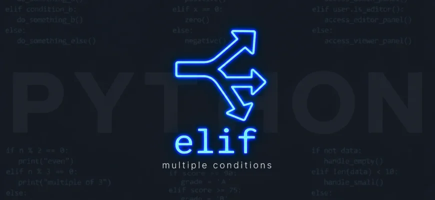 Конструкция elif: множественные условия