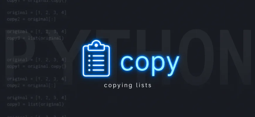 Копирование списка: copy(), срезы, list() и их отличия
