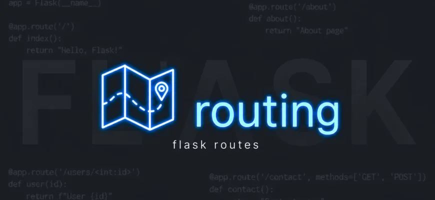 Маршрутизация в Flask: @app.route()