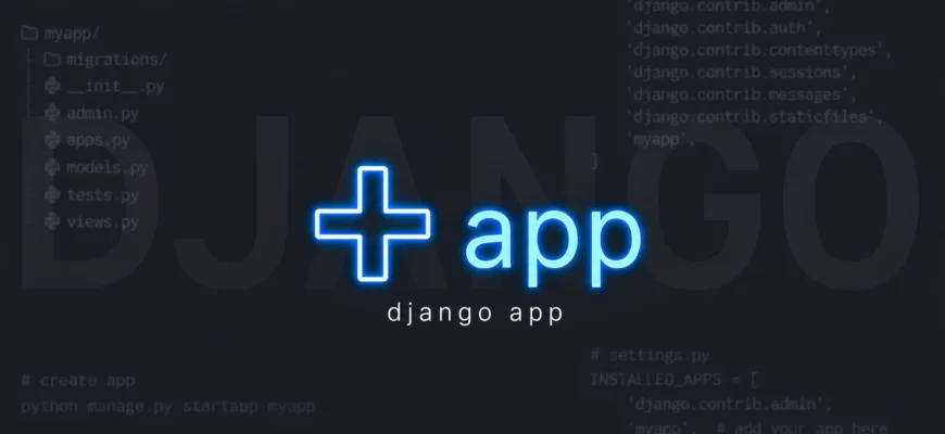 Создание первого приложения (app) в Django