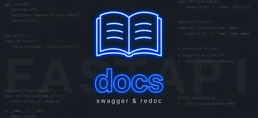 Документация: Swagger и ReDoc