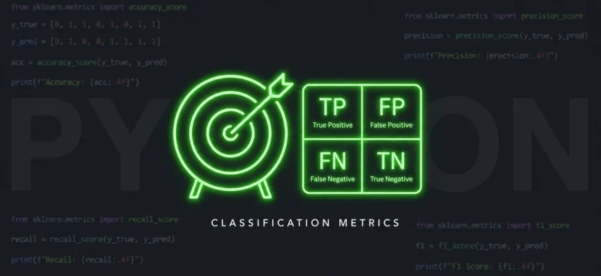 Метрики классификации: accuracy, precision, recall, F1