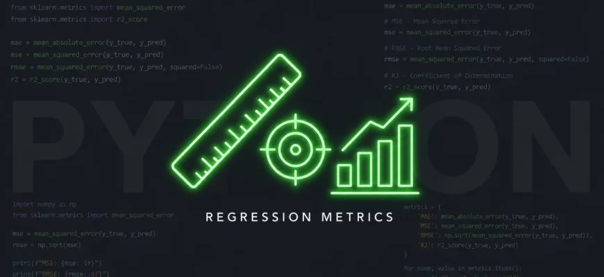 Метрики регрессии: MAE, MSE, RMSE, R2