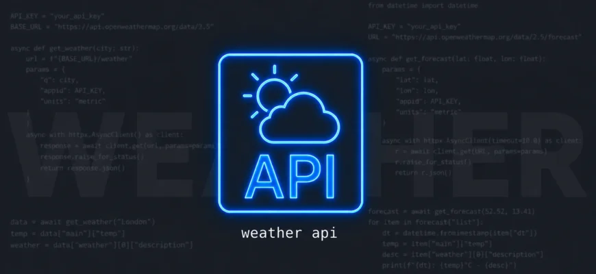 Мини-проект: API погоды