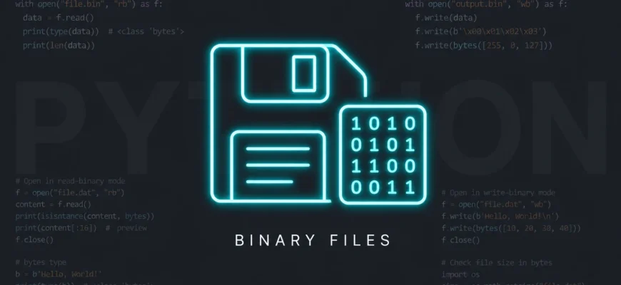 Работа с бинарными файлами: ‘rb’, ‘wb’