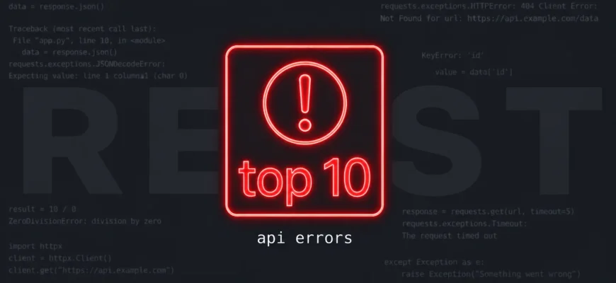 Топ-10 ошибок при создании REST API