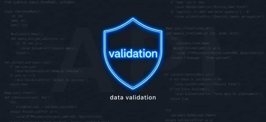 Валидация входных данных в API